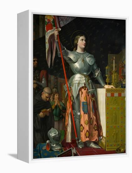 Joan of Arc at the Coronation of King Charles VII at Reims Cathedral, July 1429-Jean-Auguste-Dominique Ingres-Framed Premier Image Canvas