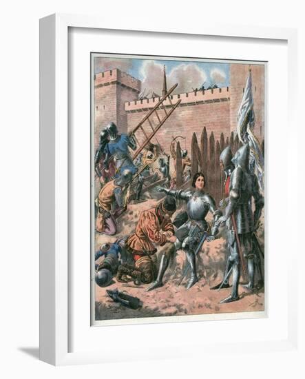 Joan of Arc at the Siege of Paris-Frederic Lix-Framed Giclee Print