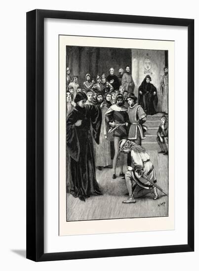 Joan of Arc before Charles-null-Framed Giclee Print