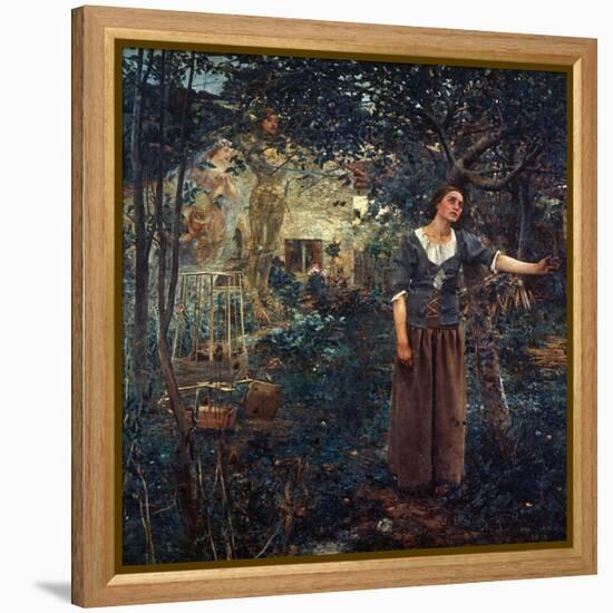 Joan Of Arc (C1412-1431)-Jules Bastien-Lepage-Framed Premier Image Canvas