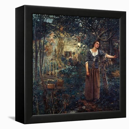 Joan Of Arc (C1412-1431)-Jules Bastien-Lepage-Framed Premier Image Canvas