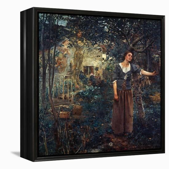 Joan Of Arc (C1412-1431)-Jules Bastien-Lepage-Framed Premier Image Canvas