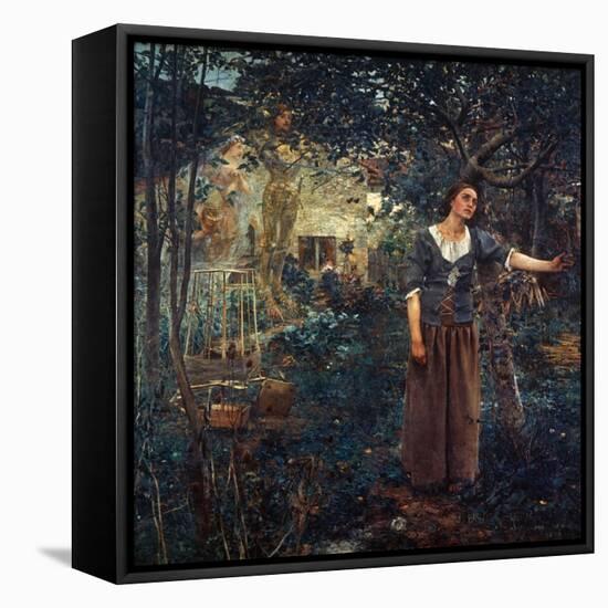 Joan Of Arc (C1412-1431)-Jules Bastien-Lepage-Framed Premier Image Canvas