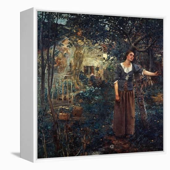 Joan Of Arc (C1412-1431)-Jules Bastien-Lepage-Framed Premier Image Canvas