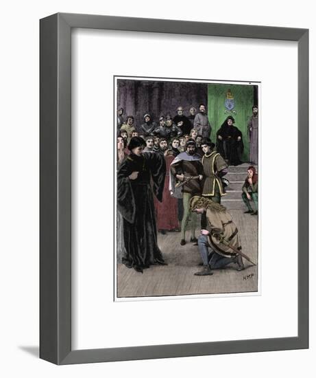 Joan of Arc, c1880-Unknown-Framed Giclee Print