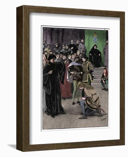 Joan of Arc, c1880-Unknown-Framed Giclee Print