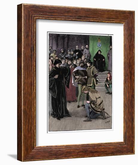 Joan of Arc, c1880-Unknown-Framed Giclee Print