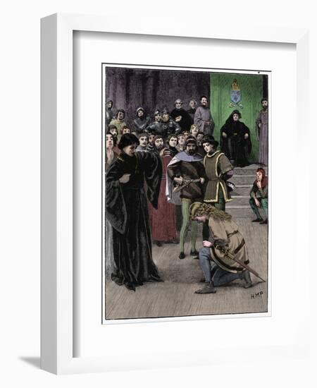 Joan of Arc, c1880-Unknown-Framed Giclee Print