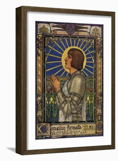 'Joan of Arc', c1900, (1918)-Jeanne Labrousse-Framed Giclee Print
