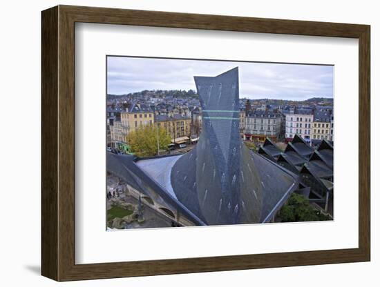 Joan of Arc Church Roof, and Ancient Market Place, Rouen, Normandy, France, Europe-Guy Thouvenin-Framed Photographic Print