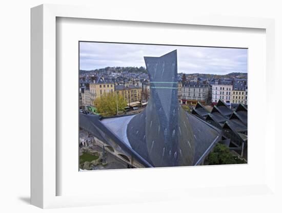 Joan of Arc Church Roof, and Ancient Market Place, Rouen, Normandy, France, Europe-Guy Thouvenin-Framed Photographic Print