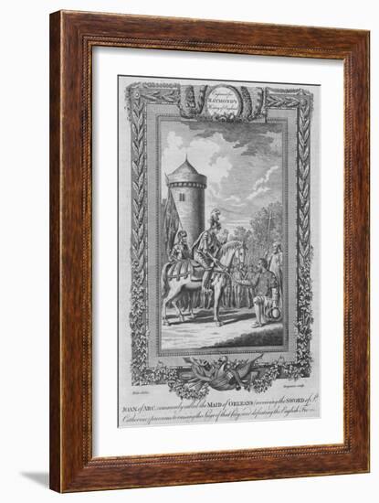 'Joan of Arc commonly called the Maid of Orleans (receiving the Sword of St. Catherine)', c1787-Unknown-Framed Giclee Print