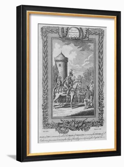 'Joan of Arc commonly called the Maid of Orleans (receiving the Sword of St. Catherine)', c1787-Unknown-Framed Giclee Print