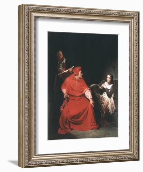 Joan of Arc in Prison, 1825-Paul Delaroche-Framed Giclee Print