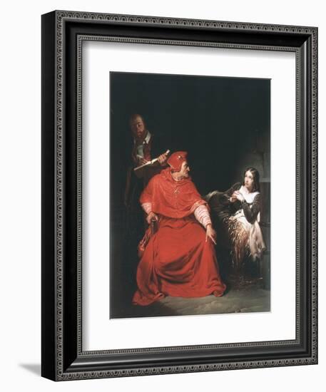 Joan of Arc in Prison, 1825-Paul Delaroche-Framed Giclee Print