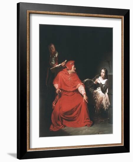 Joan of Arc in Prison, 1825-Paul Delaroche-Framed Giclee Print