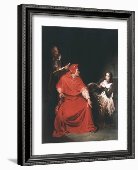 Joan of Arc in Prison, 1825-Paul Delaroche-Framed Giclee Print