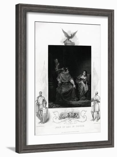 Joan of Arc in Prison Engraving from Shakespeare's Henry VI, Part I, Act V-null-Framed Giclee Print