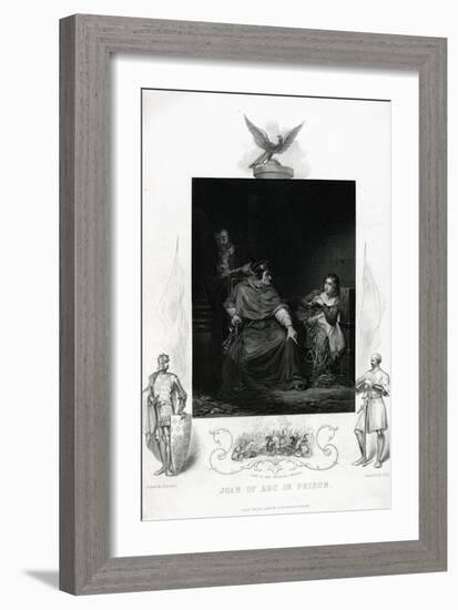 Joan of Arc in Prison Engraving from Shakespeare's Henry VI, Part I, Act V-null-Framed Giclee Print