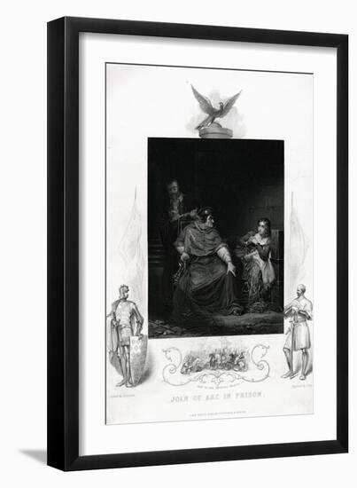 Joan of Arc in Prison Engraving from Shakespeare's Henry VI, Part I, Act V-null-Framed Giclee Print