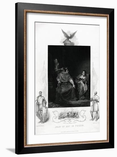 Joan of Arc in Prison Engraving from Shakespeare's Henry VI, Part I, Act V-null-Framed Giclee Print