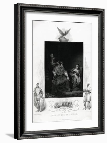 Joan of Arc in Prison Engraving from Shakespeare's Henry VI, Part I, Act V-null-Framed Giclee Print
