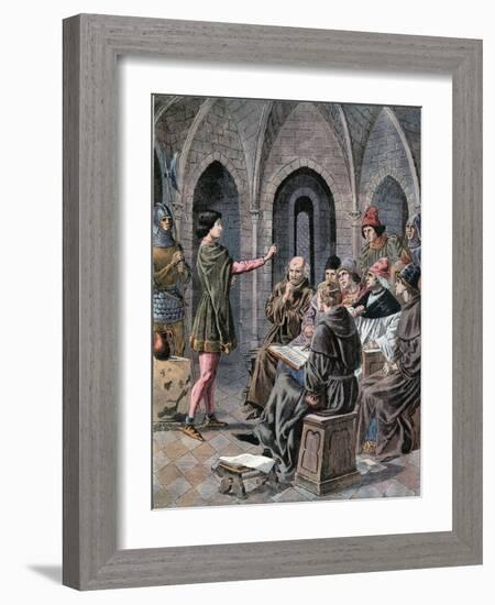 Joan of Arc Interrogated-Frederic Lix-Framed Giclee Print