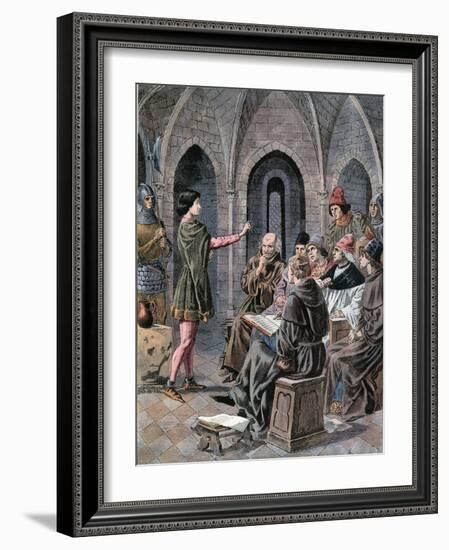 Joan of Arc Interrogated-Frederic Lix-Framed Giclee Print