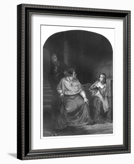 Joan of Arc is interrogated by the Bishop of Winchester-Hippolyte Delaroche-Framed Giclee Print