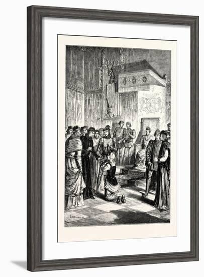 Joan of Arc Recognises Charles Vii. Among His Courtiers-null-Framed Giclee Print