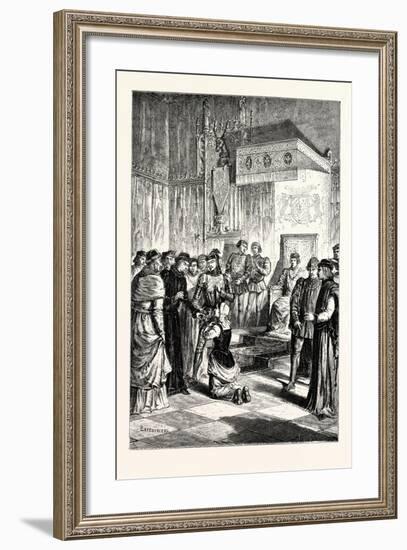 Joan of Arc Recognises Charles Vii. Among His Courtiers-null-Framed Giclee Print