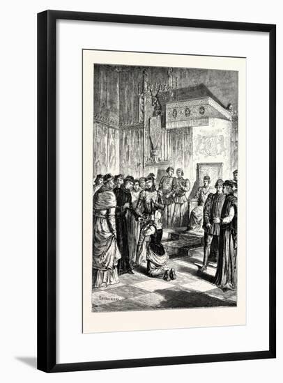 Joan of Arc Recognises Charles Vii. Among His Courtiers-null-Framed Giclee Print
