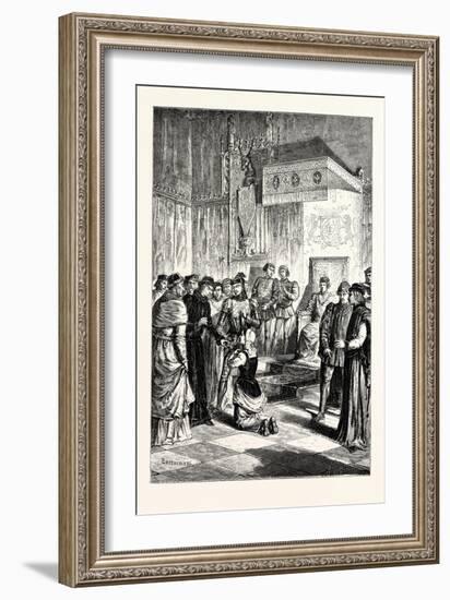 Joan of Arc Recognises Charles Vii. Among His Courtiers-null-Framed Giclee Print