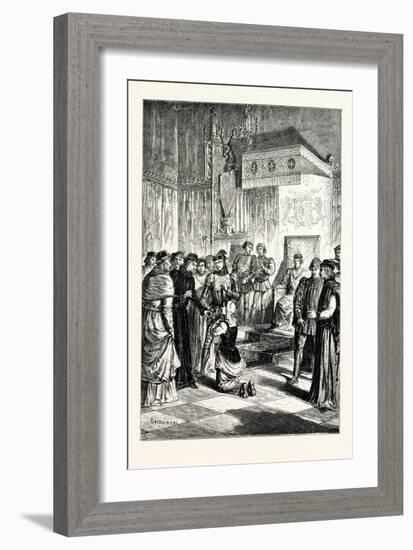 Joan of Arc Recognises Charles Vii. Among His Courtiers-null-Framed Giclee Print