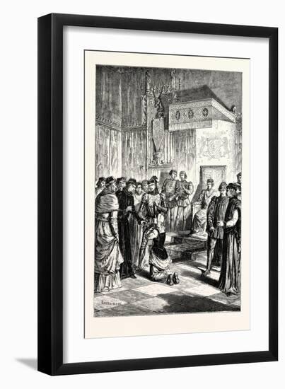 Joan of Arc Recognises Charles Vii. Among His Courtiers-null-Framed Giclee Print