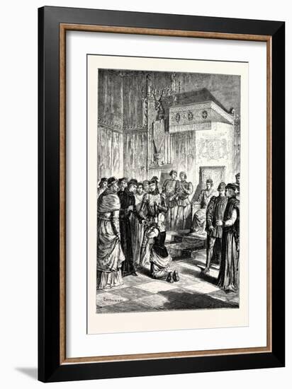 Joan of Arc Recognises Charles Vii. Among His Courtiers-null-Framed Giclee Print