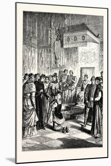 Joan of Arc Recognises Charles Vii. Among His Courtiers-null-Mounted Giclee Print