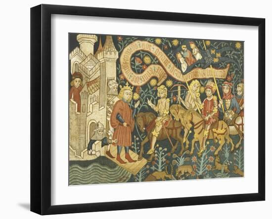 Joan of Arc She Arrives at the Chateau de Chinon-null-Framed Art Print