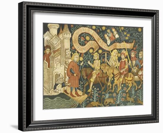 Joan of Arc She Arrives at the Chateau de Chinon-null-Framed Art Print