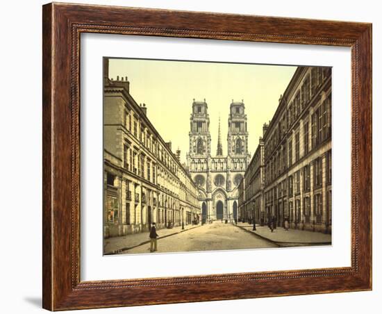 Joan of Arc Street, Orléans, France, C.1890-C.1900-null-Framed Giclee Print