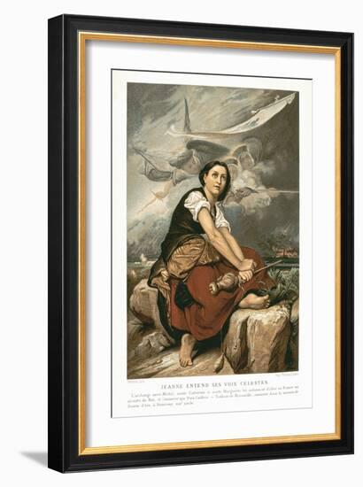 Joan of Arc, the Maid of Orleans, 15th Century French Patriot and Martyr, Mid 19th Century-Francois Leon Benouville-Framed Giclee Print