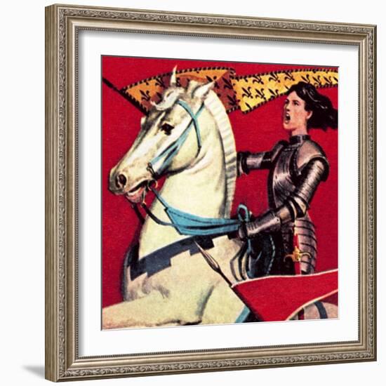 Joan of Arc-English School-Framed Giclee Print