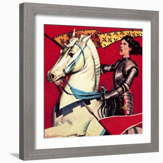 Joan of Arc-English School-Framed Giclee Print