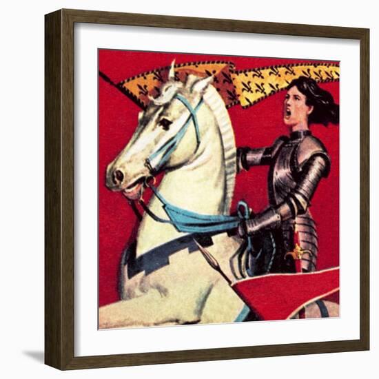 Joan of Arc-English School-Framed Giclee Print