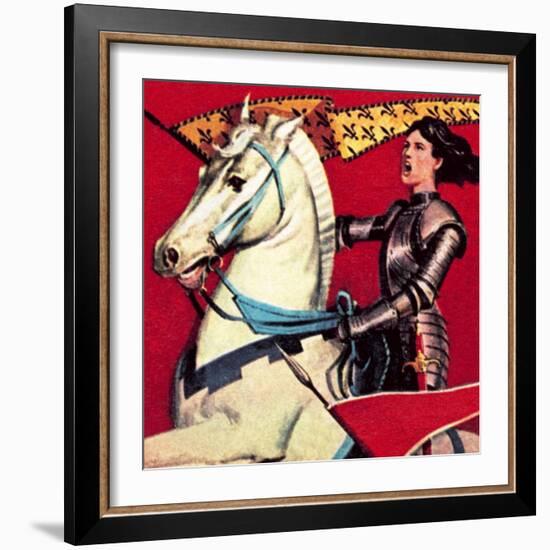 Joan of Arc-English School-Framed Giclee Print