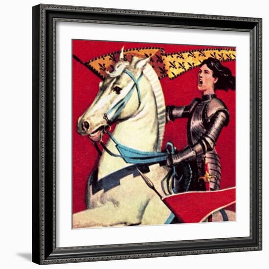 Joan of Arc-English School-Framed Giclee Print