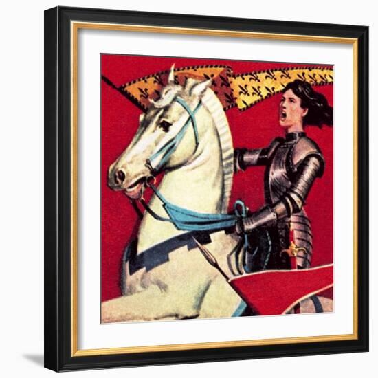Joan of Arc-English School-Framed Giclee Print