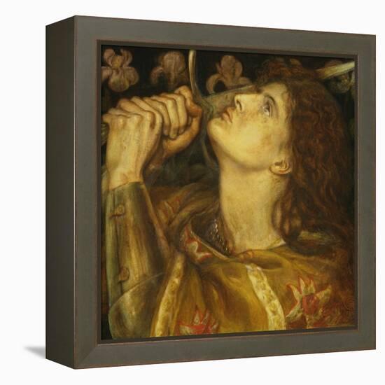 Joan of Arc-Dante Gabriel Rossetti-Framed Premier Image Canvas