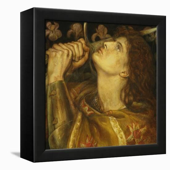 Joan of Arc-Dante Gabriel Rossetti-Framed Premier Image Canvas