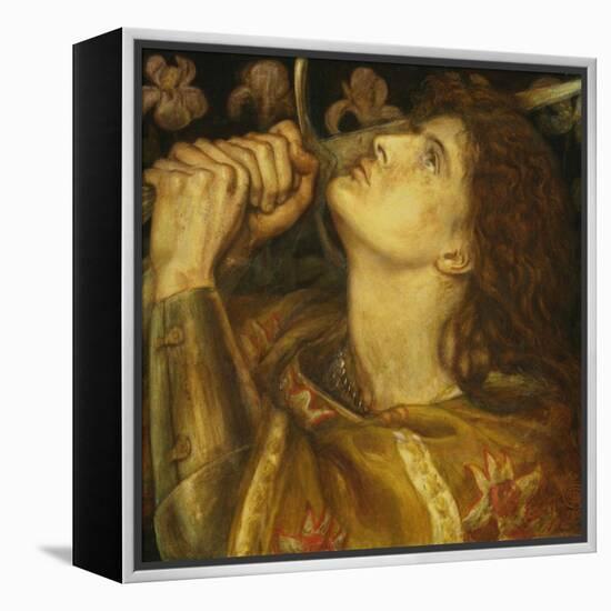 Joan of Arc-Dante Gabriel Rossetti-Framed Premier Image Canvas